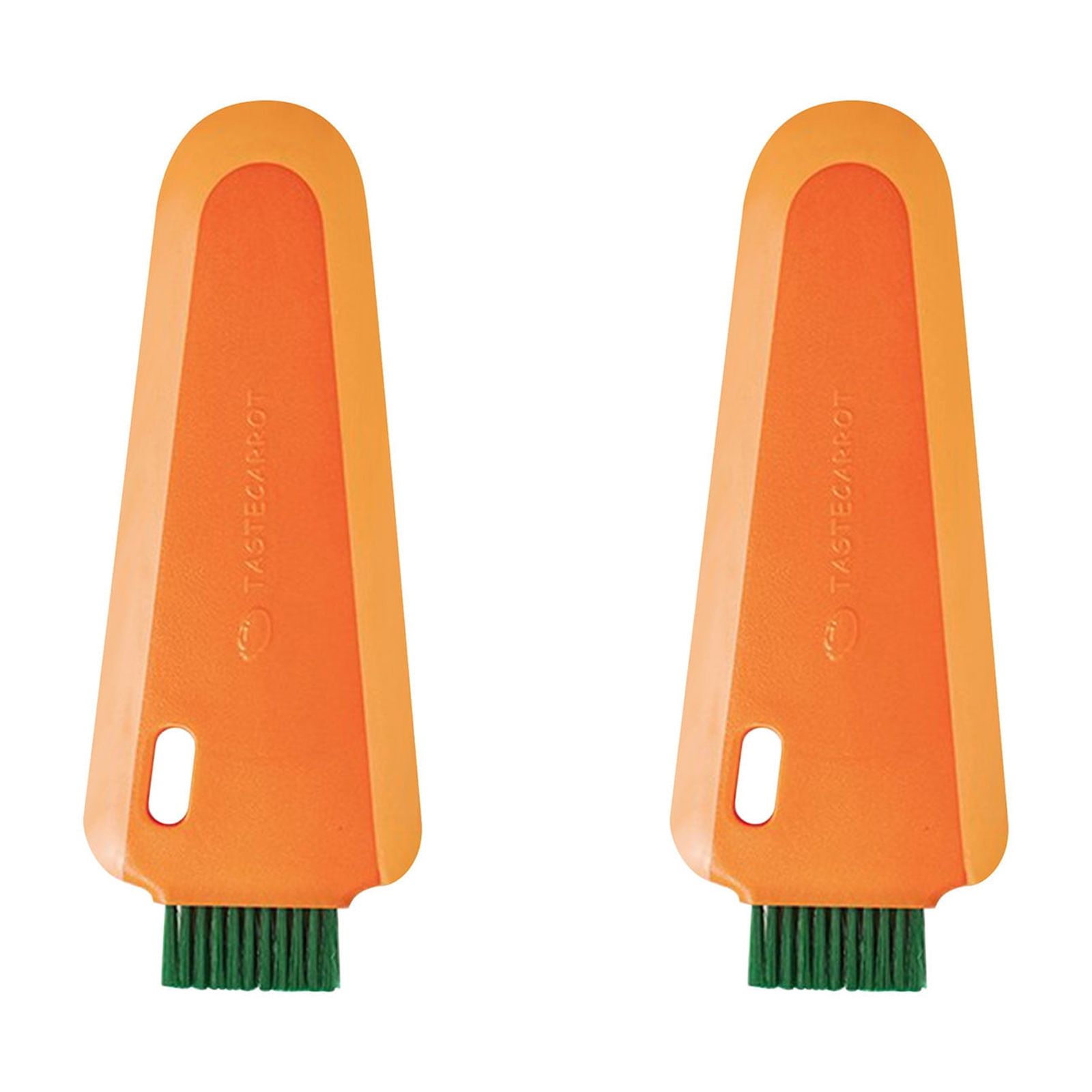 Jpxdew Carrot Shaped Water Scraper Clearance,Shower Mirror Glass Cleaner,Kitchen Countertop Sink Wiper,Flexible Silicone Blade,Non-Slip Handle,6.3IN Long with Brush